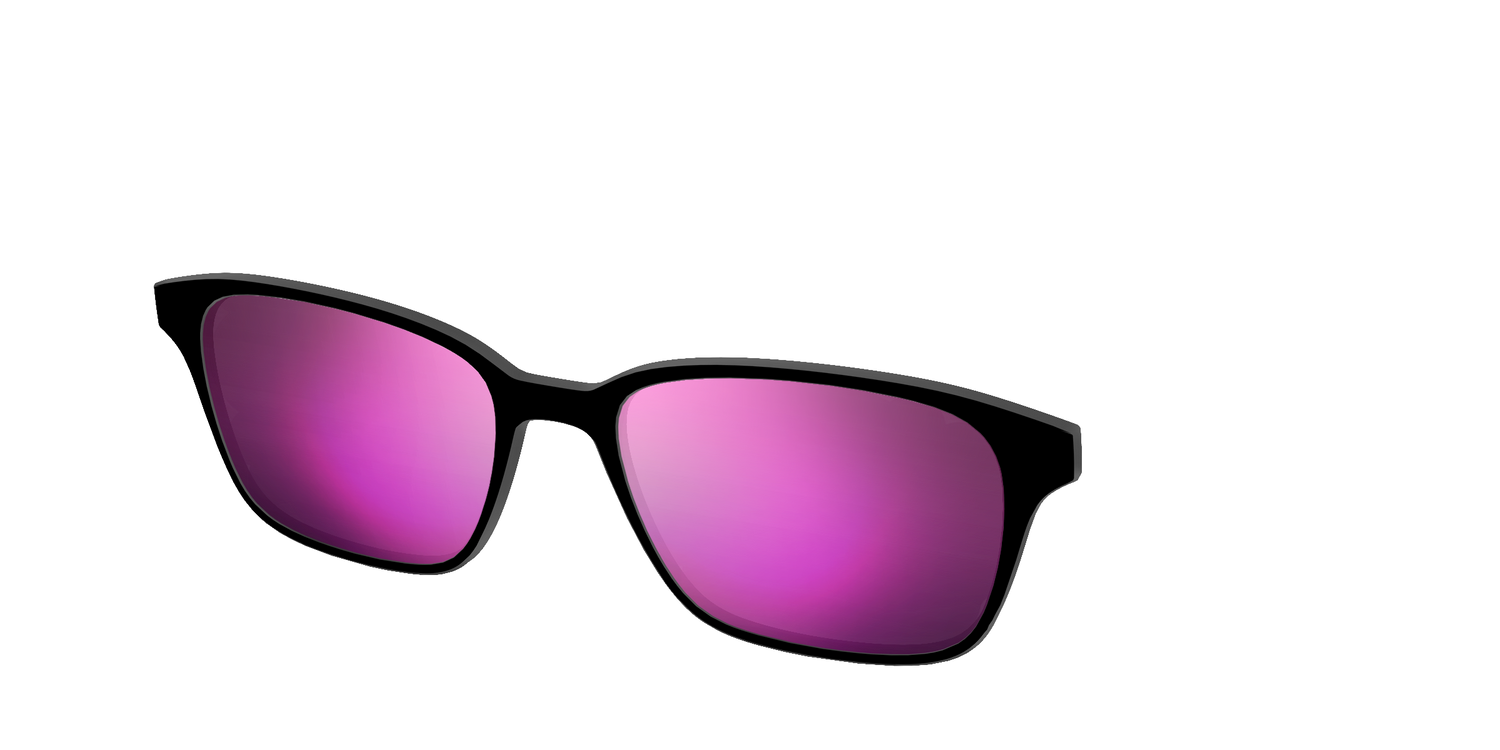 The Polarized Pink Reflective Sun Top - Angle Top Image - Pair Eyewear
