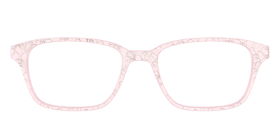 The Pink Shimmer Petals with Silver Foil - Front Top Thumbnail - Pair Eyewear