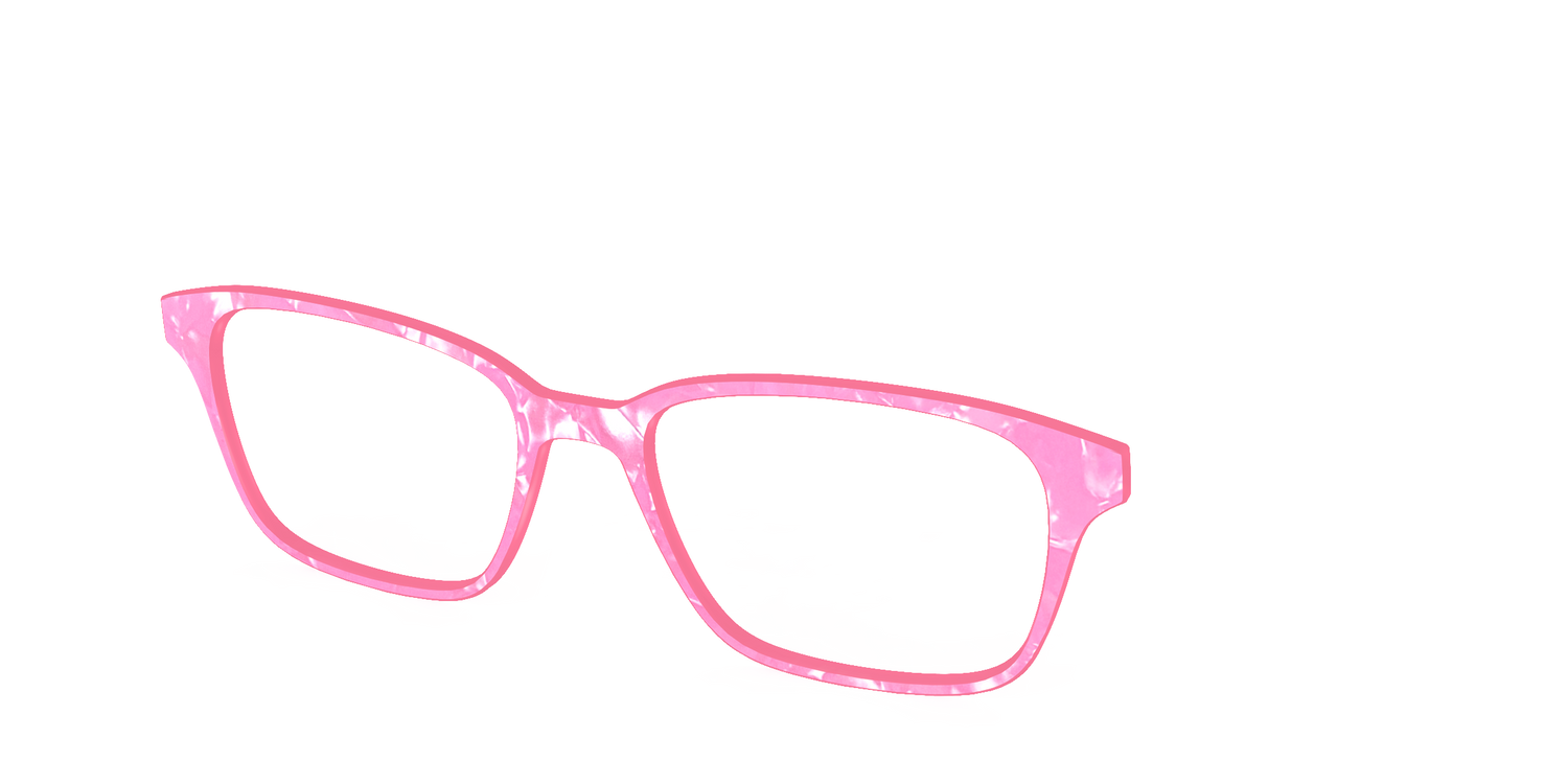 The Pink Tourmaline Pearl Marble - Angle Top Image - Pair Eyewear