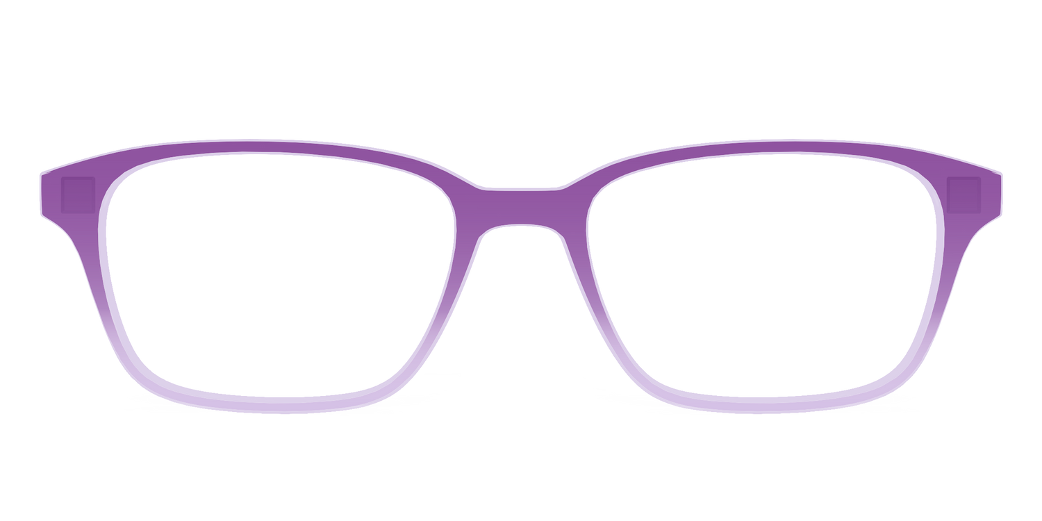 The Plum to Lilac Gradient Crystal - Front Top Image - Pair Eyewear