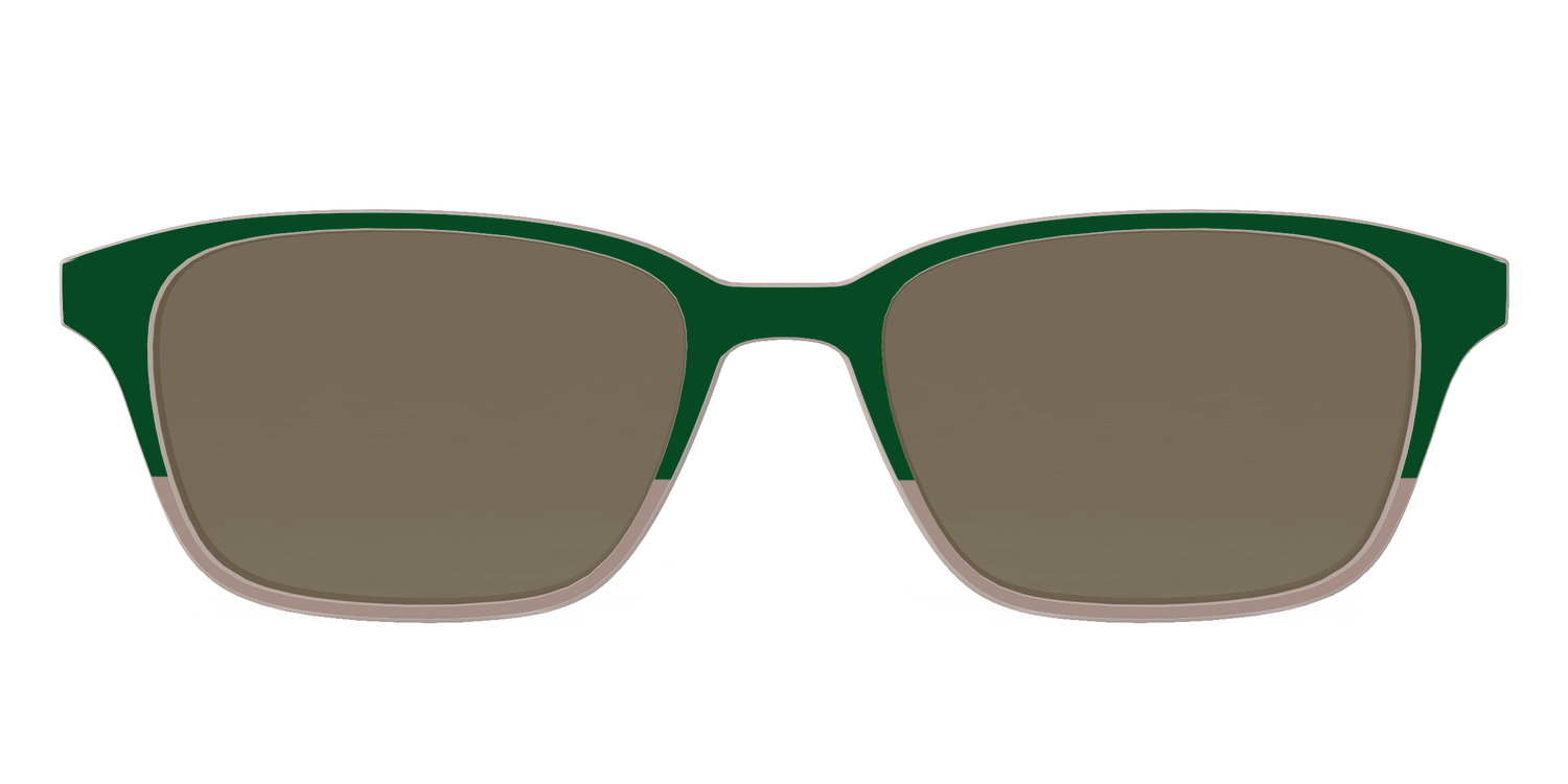 The Polarized Cedar & Sap Crystal Split Sun Top - Front Top Image - Pair Eyewear