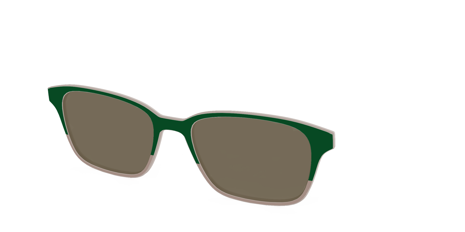 The Polarized Cedar & Sap Crystal Split Sun Top - Angle Top Image - Pair Eyewear