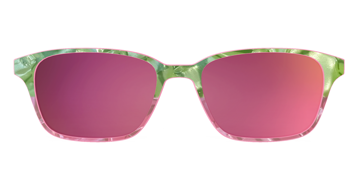 The Polarized Kiwi & Guava Pearl Sun Top - Front Top Image - Pair Eyewear