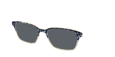 The Polarized Navy to Taupe Pearl Split Sun Top - Angle Top Thumbnail - Pair Eyewear