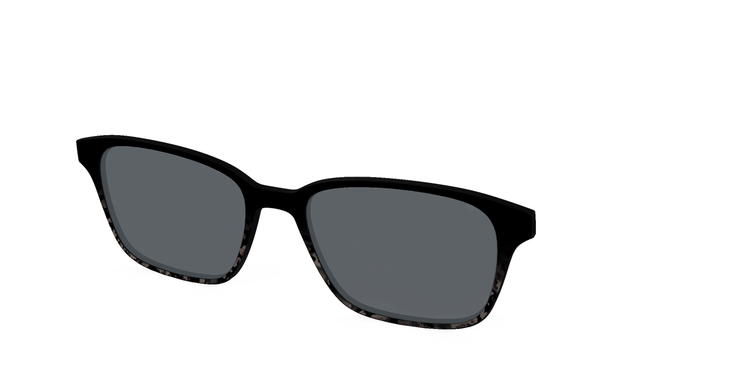 The Polarized Shaded Tortoise Sun Top - Angle Top Image - Pair Eyewear