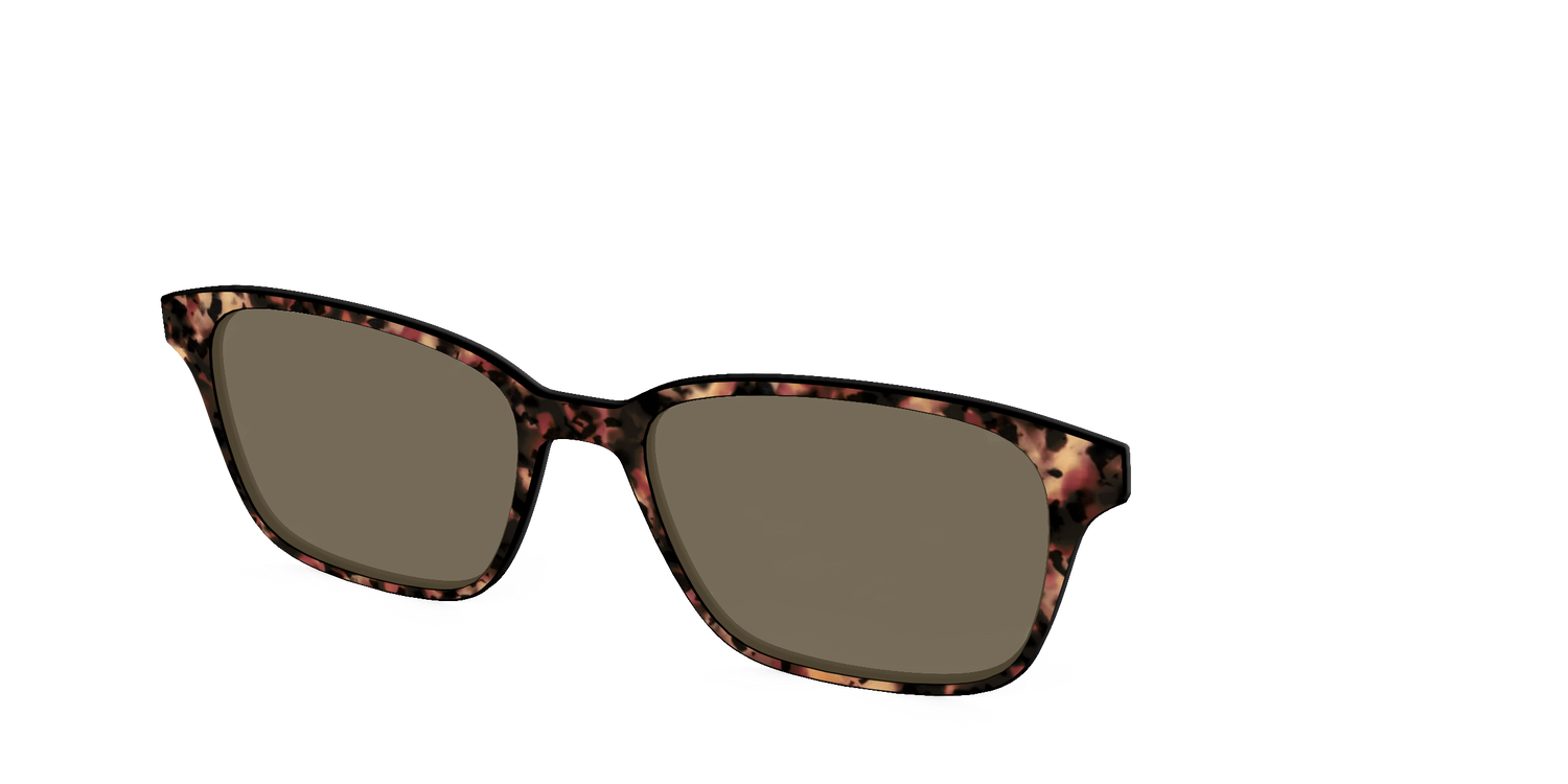The Polarized Sienna Tortoise Sun Top - Angle Top Image - Pair Eyewear