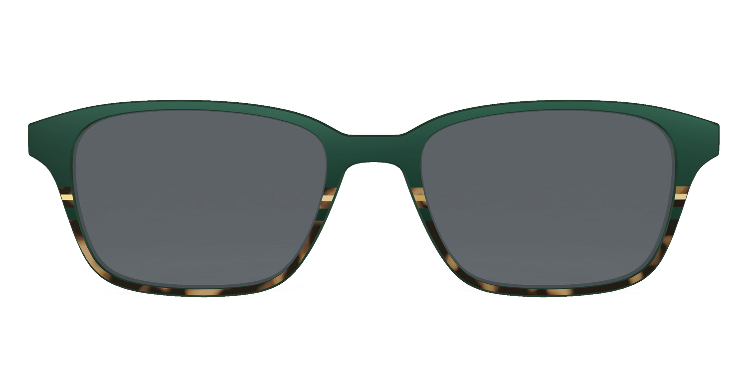 The Polarized Spruce Tortoise Sun Top - Front Top Image - Pair Eyewear