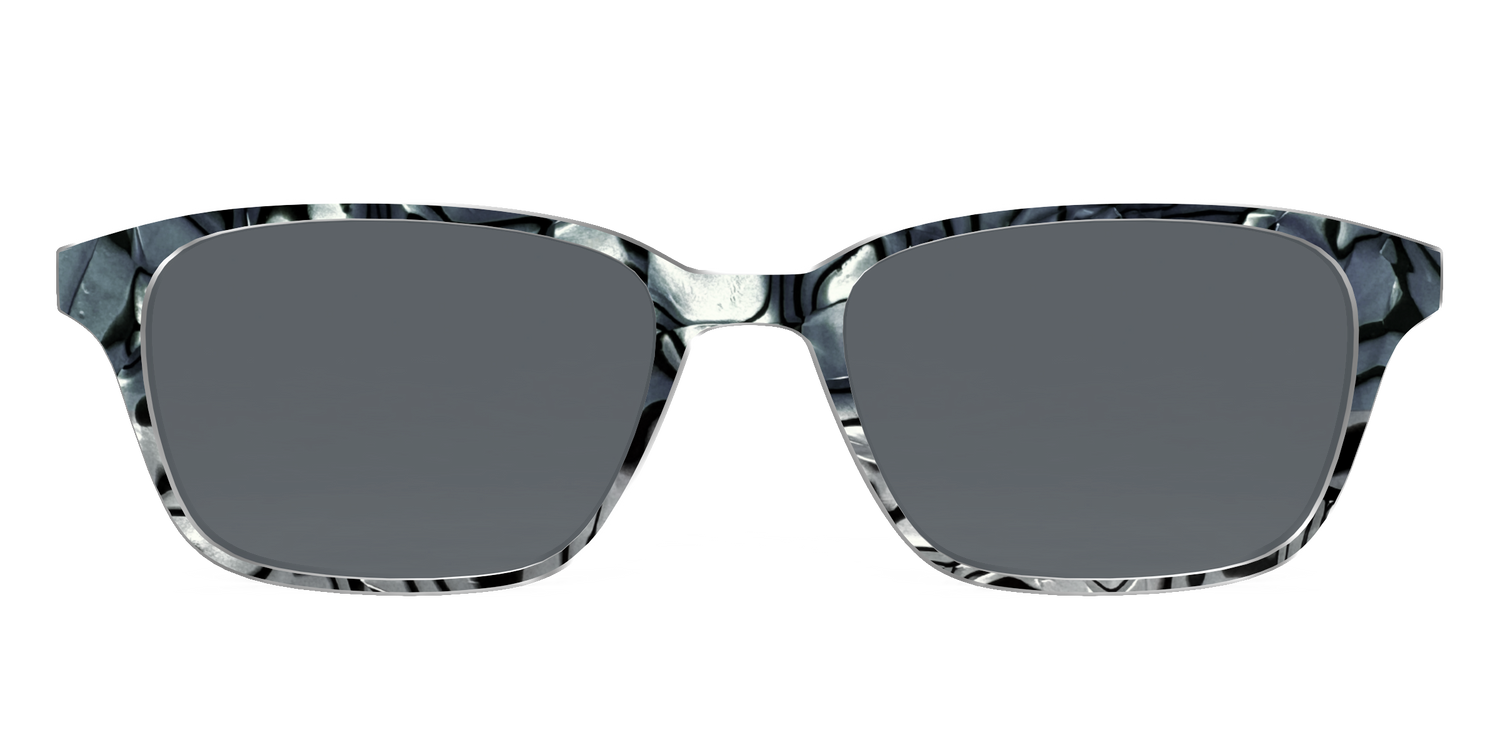 The Polarized Zebra Pearl Split Sun Top - Front Top Image - Pair Eyewear