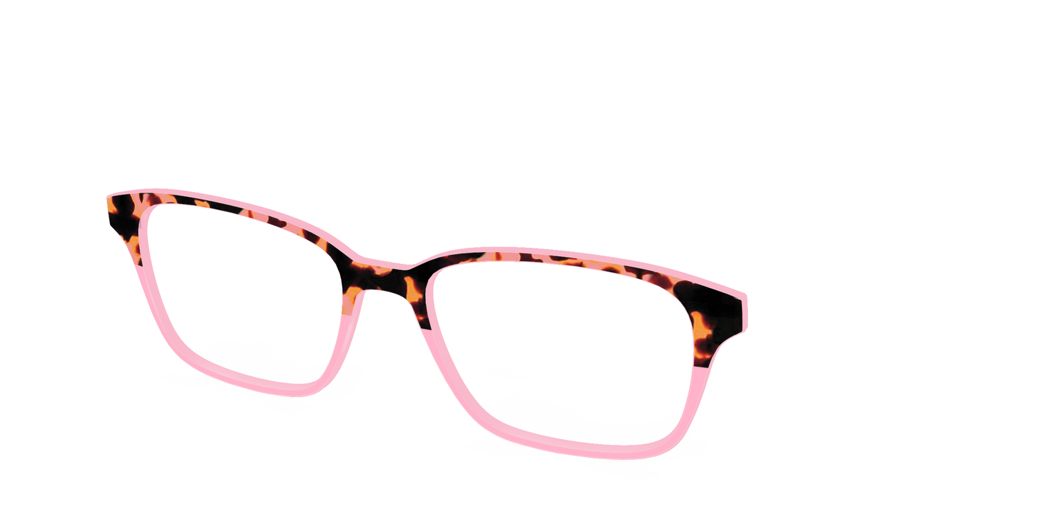 The Punch Tortoise Crystal Split - Angle Top Image - Pair Eyewear