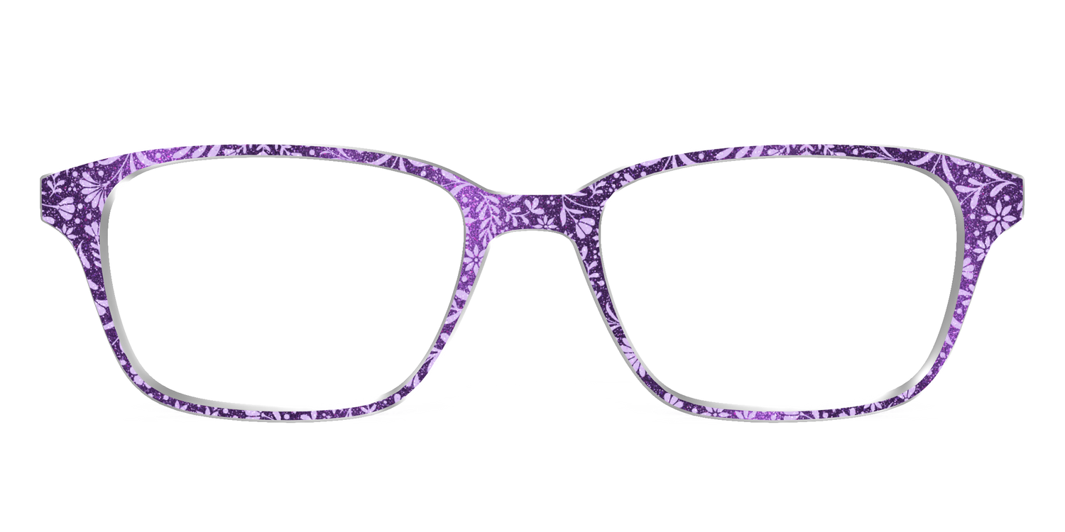 The Purple Shimmer Botanical - Front Top Image - Pair Eyewear