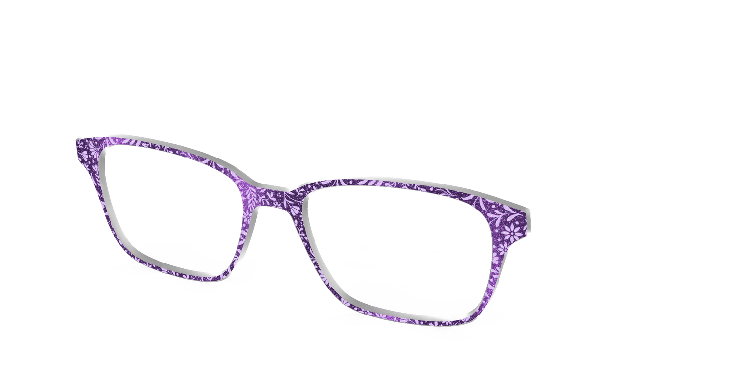 The Purple Shimmer Botanical - Angle Top Image - Pair Eyewear