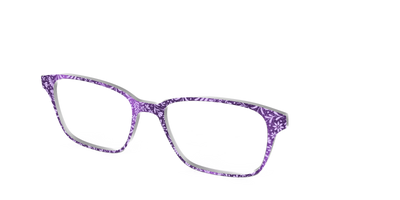 The Purple Shimmer Botanical - Angle Top Thumbnail - Pair Eyewear