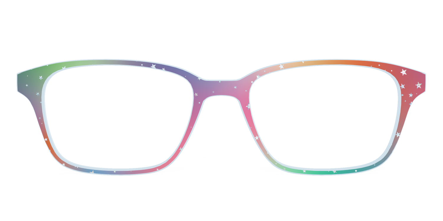 The Rainbow Holographic Celestial - Front Top Image - Pair Eyewear