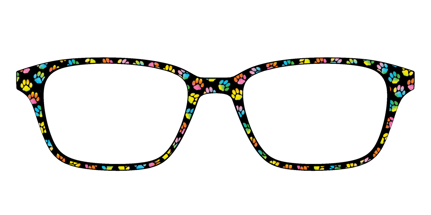 The Rainbow Paw Print - Front Top Image - Pair Eyewear