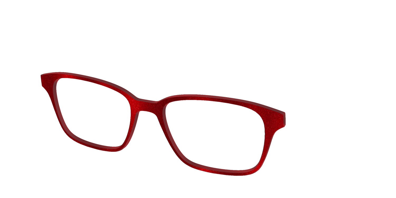 The Red Shimmer - Angle Top Image - Pair Eyewear