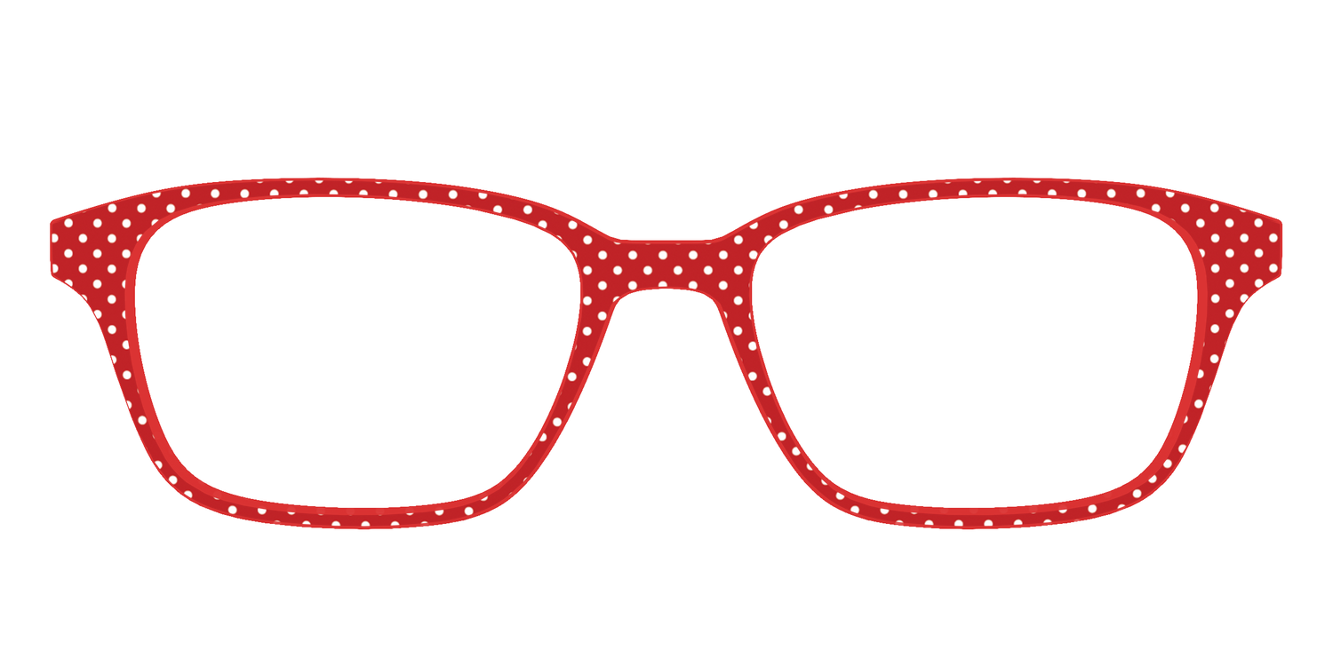 The Ruby Pin Dot - Front Top Image - Pair Eyewear