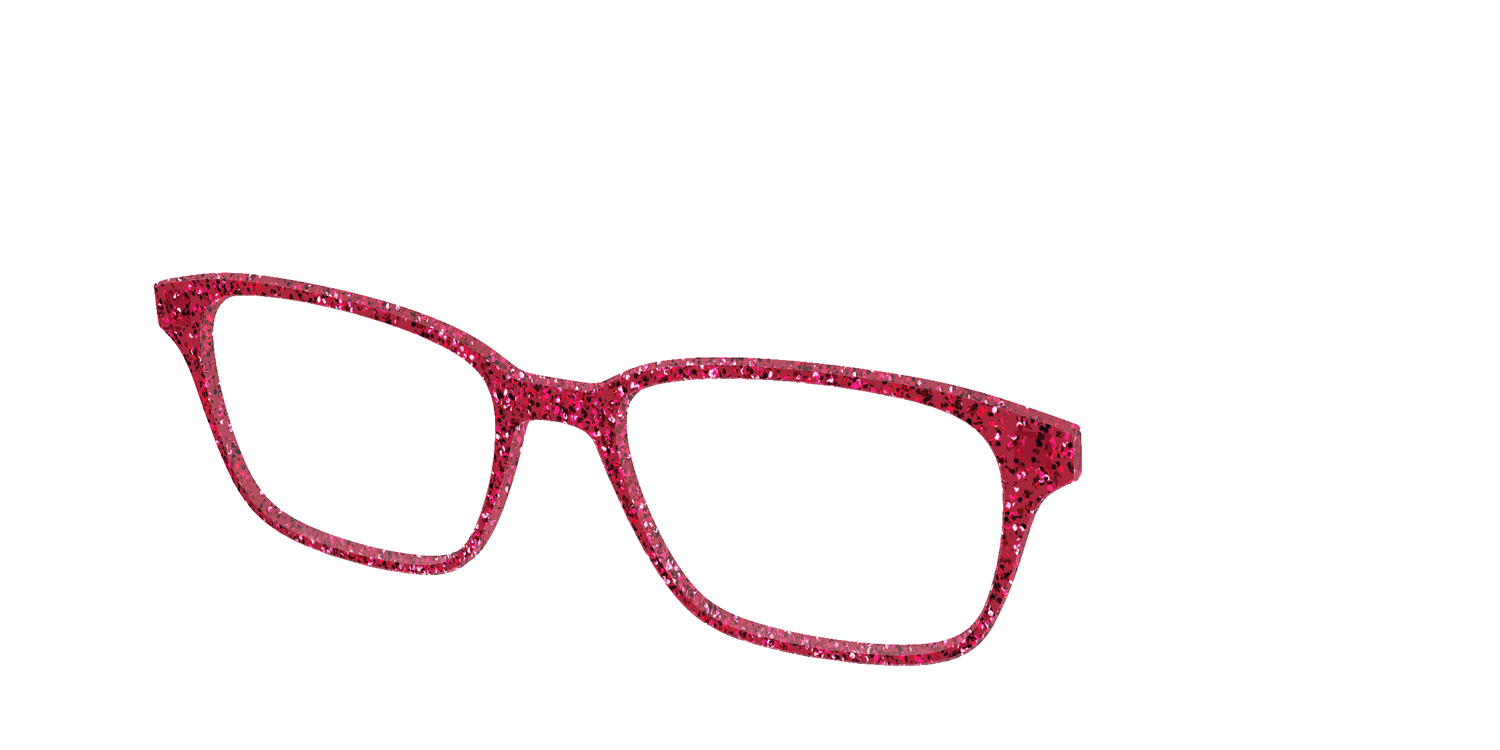 The Ruby Sparkle - Angle Top Image - Pair Eyewear