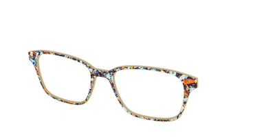 The Seashell Tortoise with Holographic Glitter - Angle Top Thumbnail - Pair Eyewear