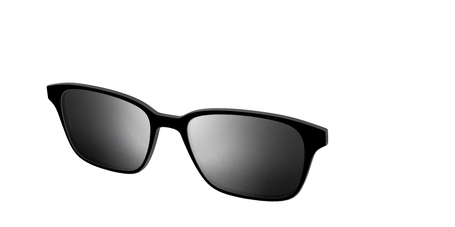 The Polarized Silver Reflective Sun Top - Angle Top Image - Pair Eyewear