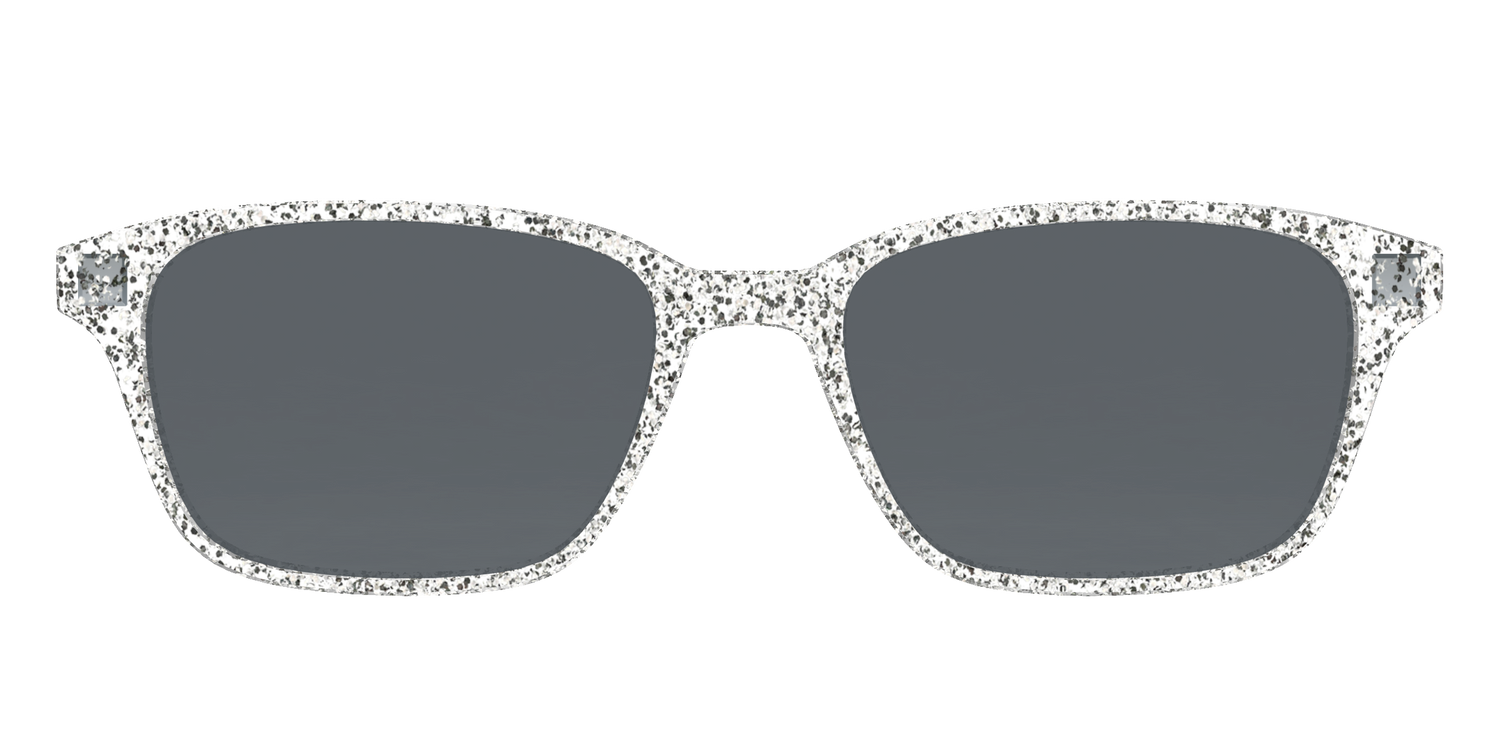 The Polarized Silver Sparkle Sun Top - Front Top Image - Pair Eyewear