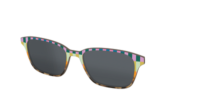 The Polarized Summer Stripes Tortoise Sun Top - Angle Top Thumbnail - Pair Eyewear