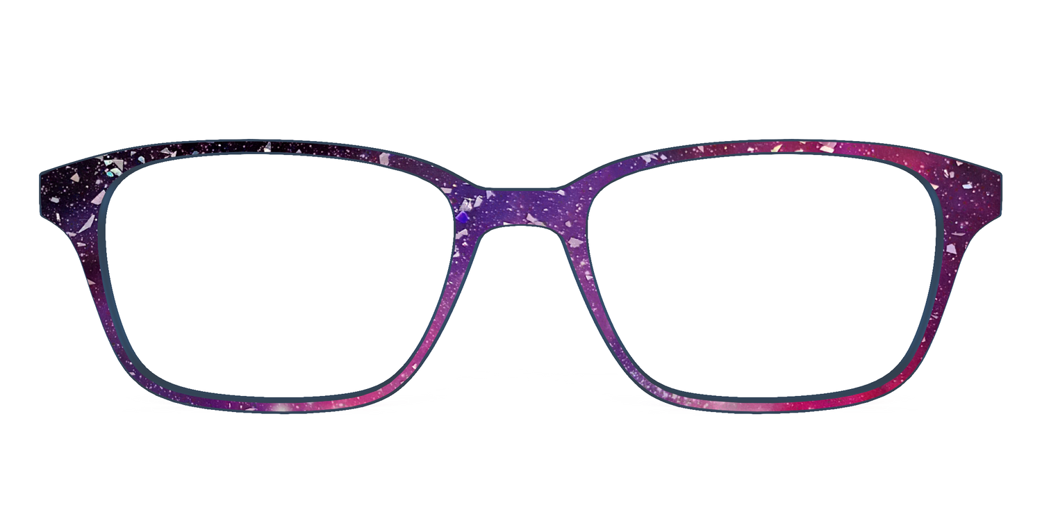 The Twilight Sky with Holographic Glitter - Front Top Image - Pair Eyewear