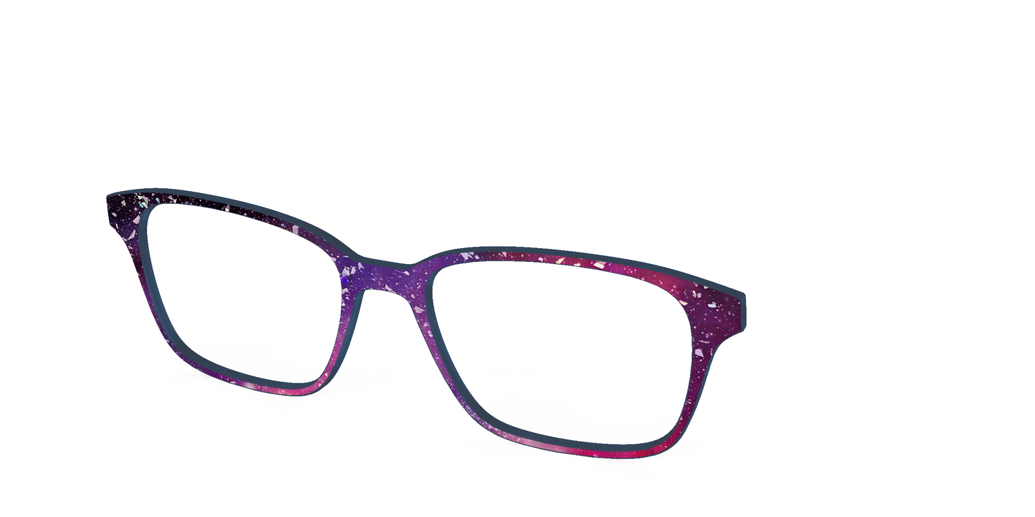 The Twilight Sky with Holographic Glitter - Angle Top Image - Pair Eyewear