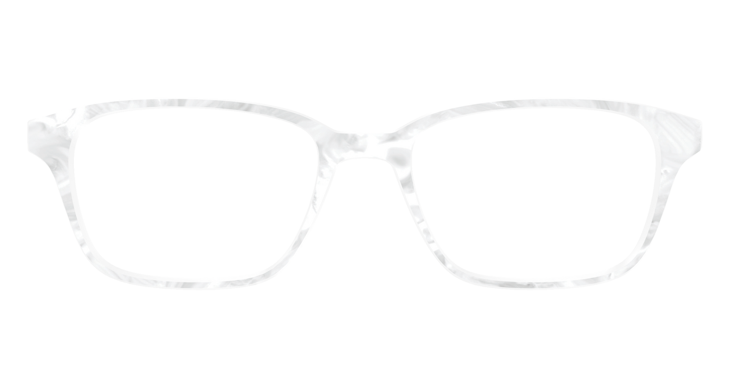 The White Pearlescent - Front Top Image - Pair Eyewear