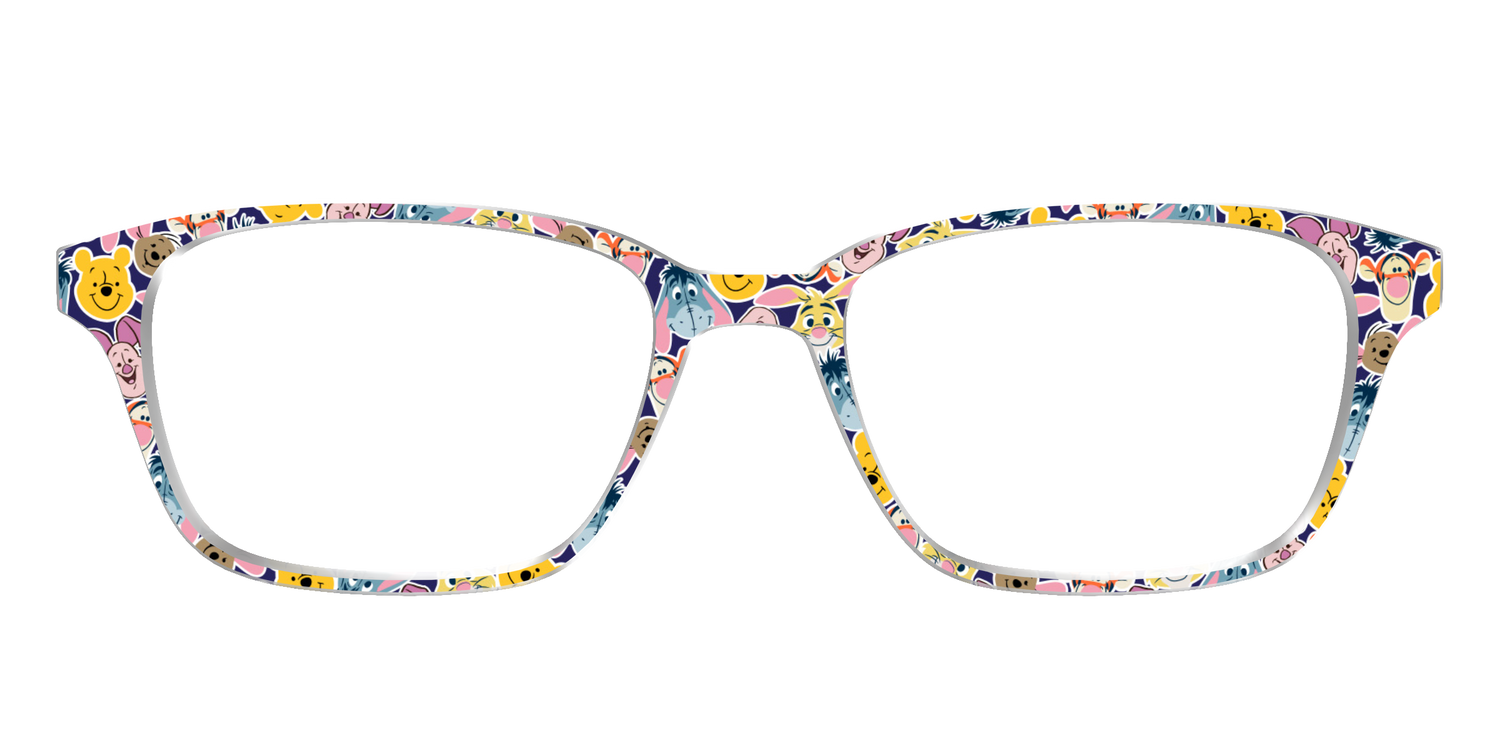 Winnie the Pooh & Friends Stickers - Front Top Image - Pair Eyewear