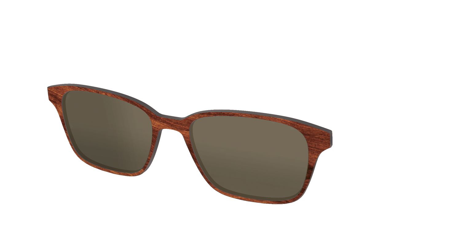 The Polarized Woodgrain Sun Top - Angle Top Image - Pair Eyewear