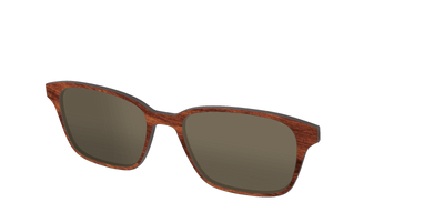 The Polarized Woodgrain Sun Top - Angle Top Thumbnail - Pair Eyewear