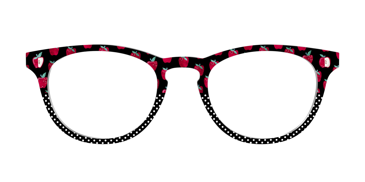 The Apple Polka Dot Split - Front Top Image - Pair Eyewear