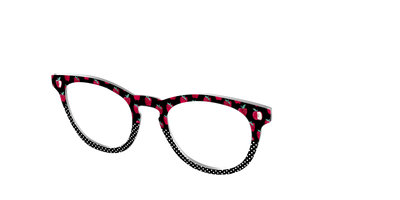 The Apple Polka Dot Split - Angle Top Thumbnail - Pair Eyewear