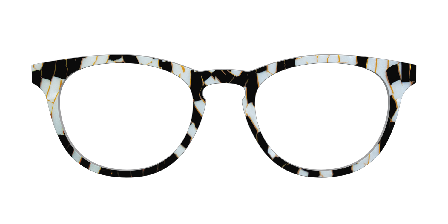 The B&W Kintsugi - Front Top Image - Pair Eyewear