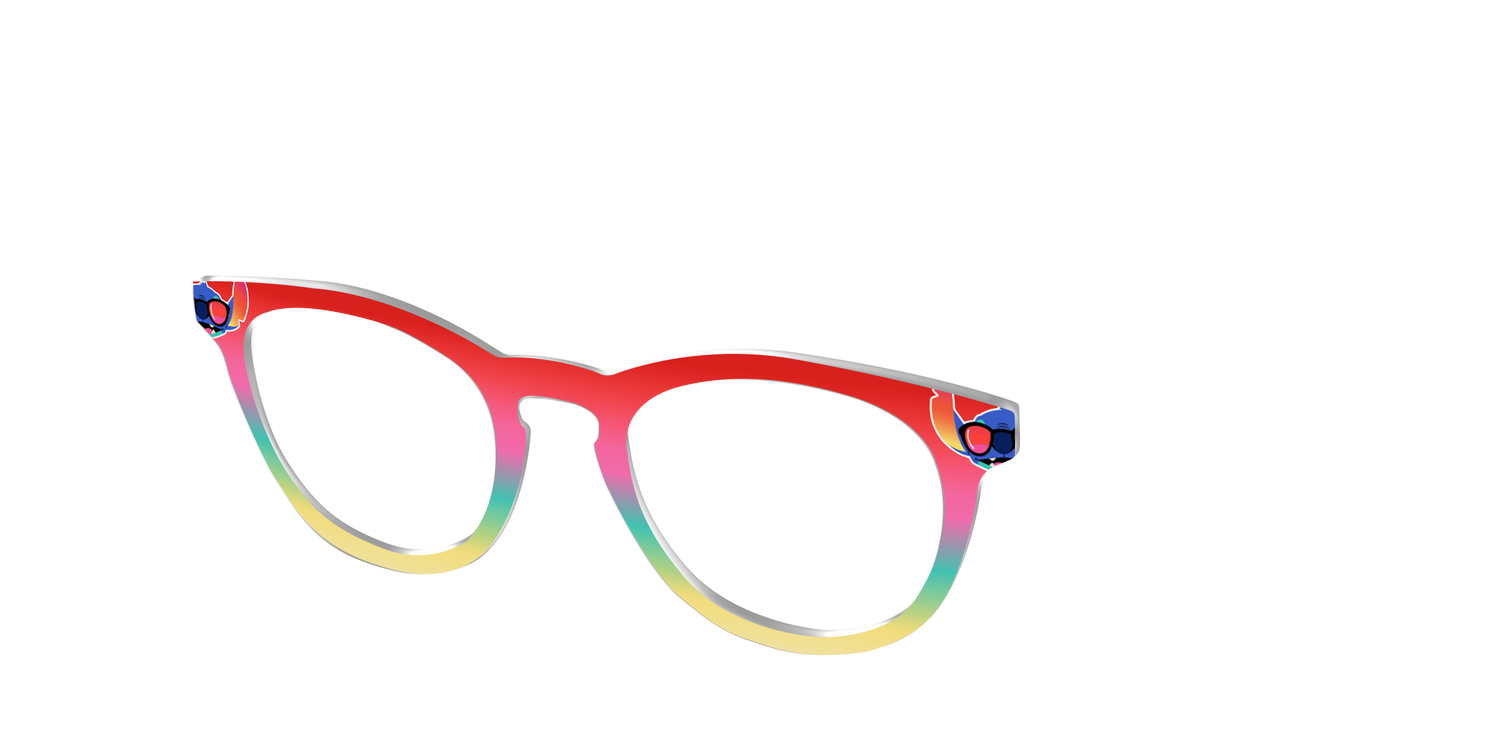 Beach Dreamin' Gradient - Angle Top Image - Pair Eyewear