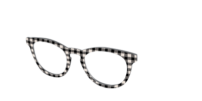 The Black Buffalo Check with Glitter - Angle Top Thumbnail - Pair Eyewear