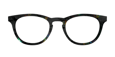 The Black Holographic Scrolls - Front Top Thumbnail - Pair Eyewear