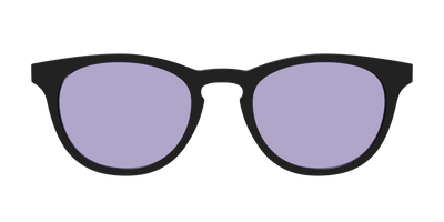 The Black With Celestial Purple Lens - Front Top Thumbnail - Pair Eyewear