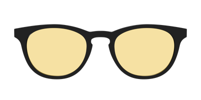 The Black With Citrine Yellow Lens - Front Top Thumbnail - Pair Eyewear