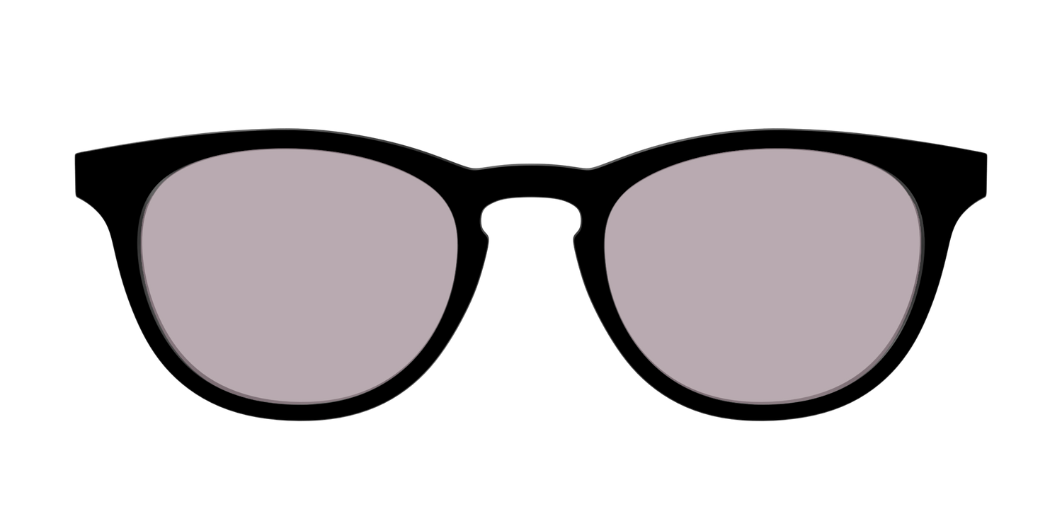 The Black with Gray Gaming Lens - Front Top Image - Pair Eyewear
