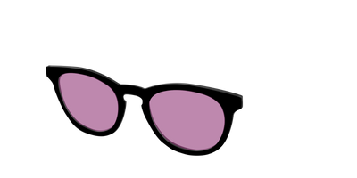 The Black with Pink Racquet Sport Lens - Angle Top Thumbnail - Pair Eyewear