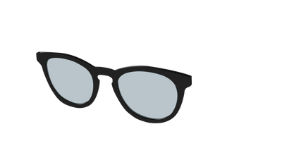 The Black With Slate Blue Lens - Angle Top Thumbnail - Pair Eyewear