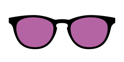 The Black with Violet Golf Lens - Front Top Thumbnail - Pair Eyewear