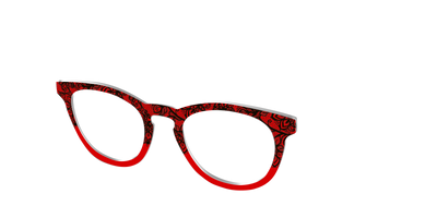 The Blood Red Lace Split - Angle Top Thumbnail - Pair Eyewear