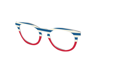 The Bold Stripes Split - Angle Top Thumbnail - Pair Eyewear