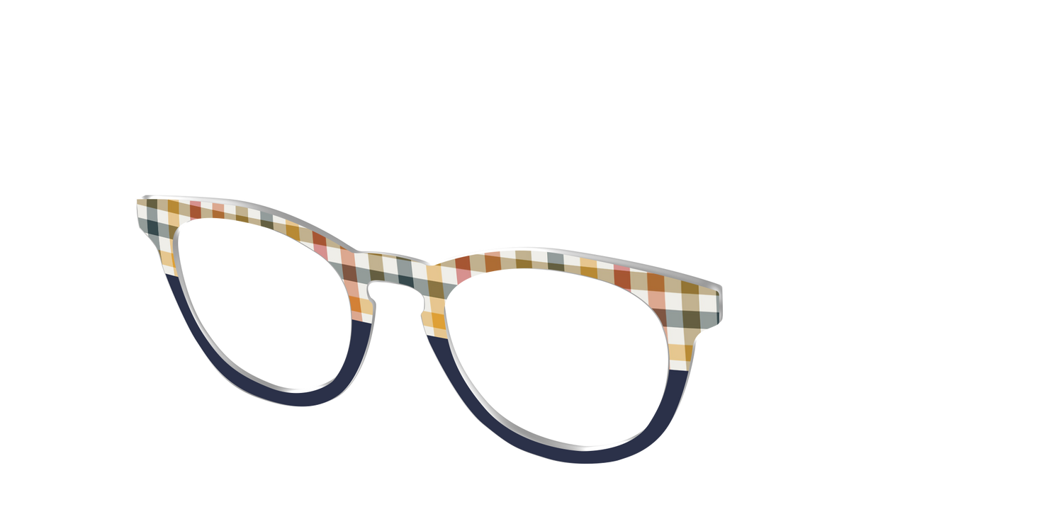 The Camp Check - Angle Top Image - Pair Eyewear