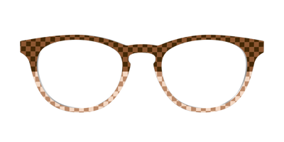 The Cappuccino Check Split - Front Top Thumbnail - Pair Eyewear