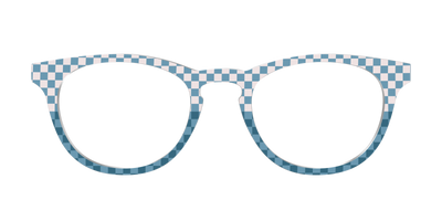 The Cerulean Check Split - Front Top Thumbnail - Pair Eyewear
