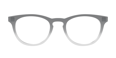 The Charcoal to Light Gray Gradient Crystal - Front Top Thumbnail - Pair Eyewear