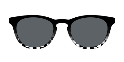 The Polarized Checkerboard Fade Sun Top - Front Top Thumbnail - Pair Eyewear